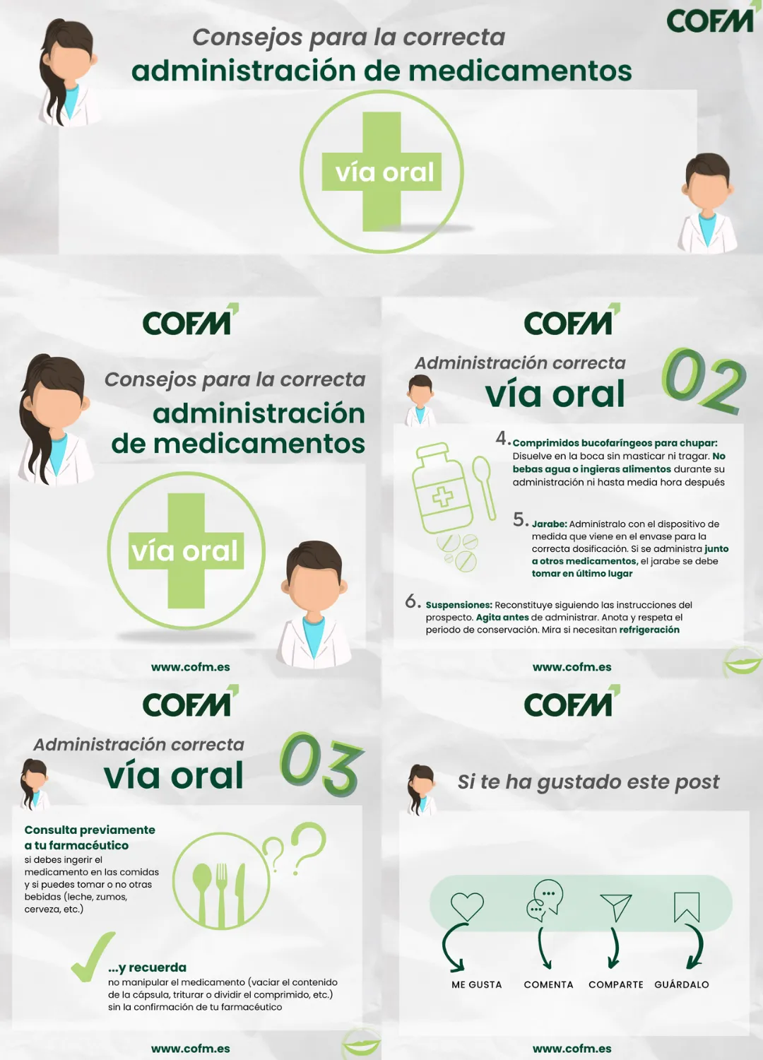 Consejos para la correcta administración de medicamentos vía oral