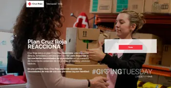 Cruz Roja promociona el Plan REACCIONA en #GivingTuesday