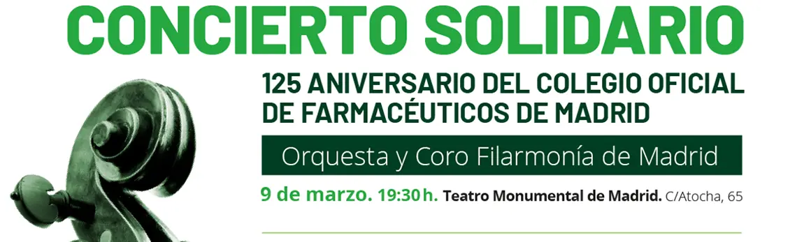 Farmacéuticos y ciudadanos celebran hoy el 'Concierto Solidario 125 Aniversario’ del COFM