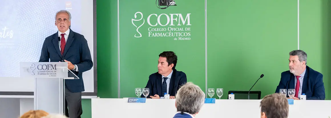 Madrid Excelente celebra un desayuno con el consejero de Sanidad y las empresas del sector sanitario en el COFM