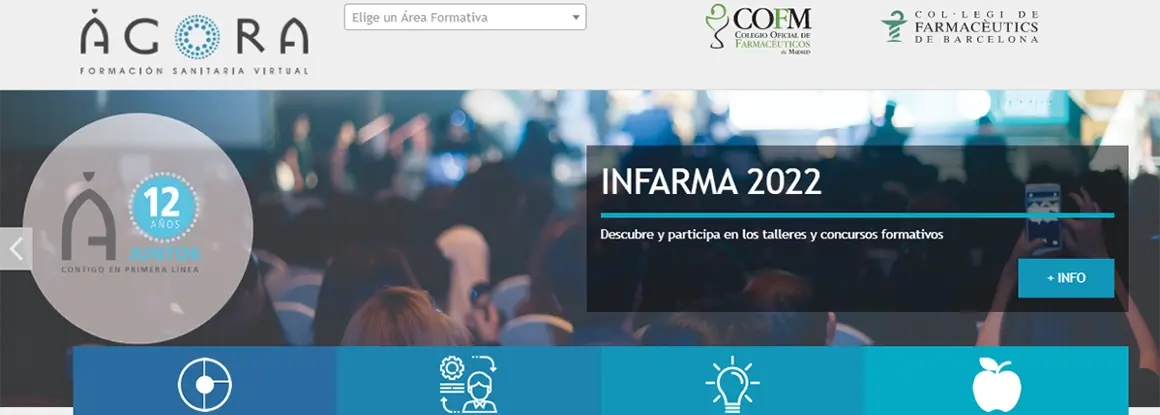 Ágora Sanitaria celebra 12 años en Infarma Madrid 2022 como referente en formación con talleres y concursos interactivos