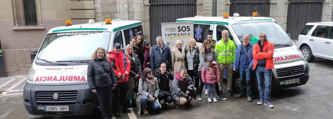 FSFE gestiona el tercer envío de ayuda humanitaria a Ucrania con el envío de una ambulancia, medicamentos y material sanitario