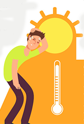 Cartel informativo ¿Qué es un golpe de calor?