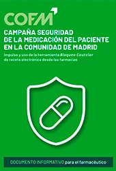 Cartel Campaña de seguridad de la medicación del paciente en la Comunidad de Madrid
