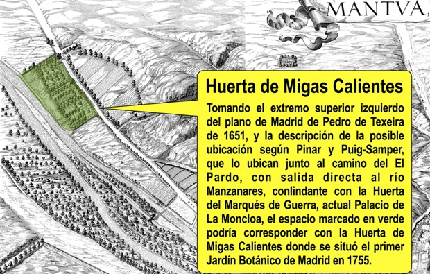 Huerta de Migas Calientes: primer Jardín Botánico de Madrid