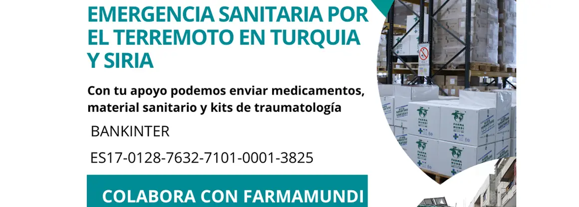 Farmamundi responde a la emergencia sanitaria en Turquía y Siria
