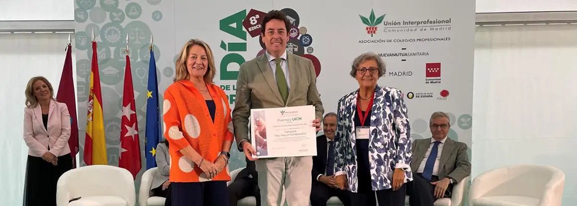 La campaña ‘Aquí hay un farmacéutico’, reconocida por la Unión Interprofesional de la Comunidad de Madrid