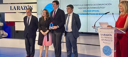 La campaña para impulsar los servicios farmacéuticos, premio ‘A Tu Salud’
