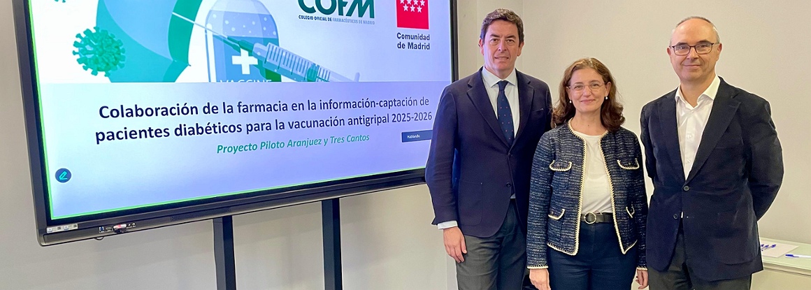 Farmacias de Aranjuez y Tres Cantos promueven la vacunación antigripal de los pacientes con diabetes