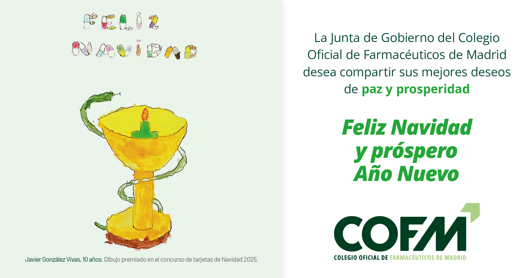 ¡Feliz Navidad y próspero Año Nuevo!