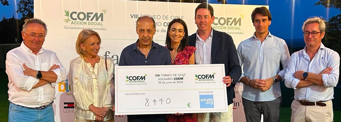 El VIII Torneo de Golf Solidario del COFM logra reunir 8.440 euros en favor de la salud mental